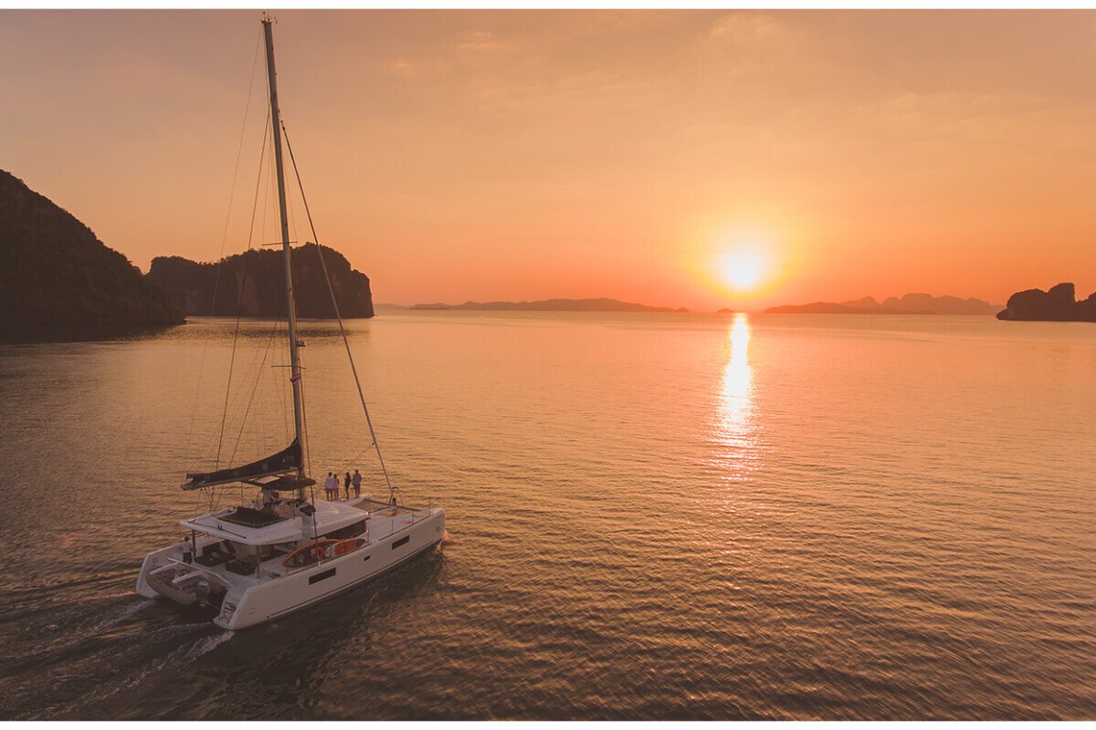 Sunset Spots on a Yacht in Phuket